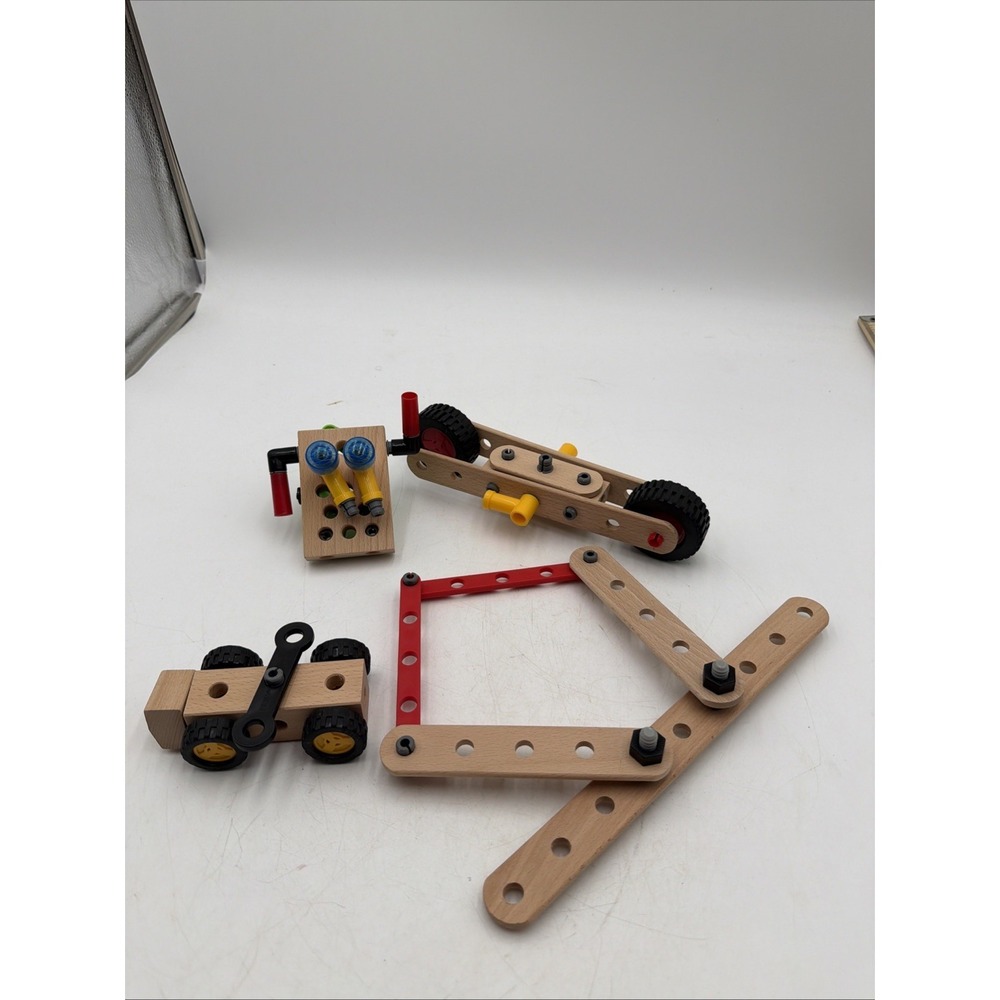 Vintage Lot of BRIO Wooden Trucks Vehicles Replacement Parts
